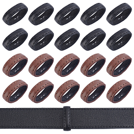 20Pcs 2 Colors Leather Belt Loop Ring