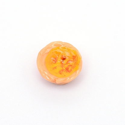 Смола декодирует кабошоны, имитация еды, без отверстия , яичный тарт