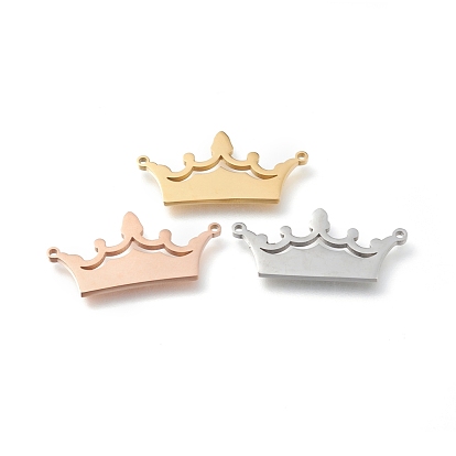 Ion Plating(IP) 304 Stainless Steel Pendants, Crown
