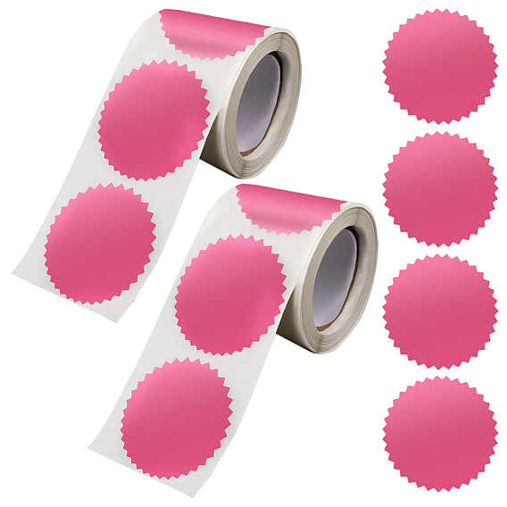 2 рулоны бумаги самоклеящиеся с зубчатым краем награды пустые наклейки, для тиснения штампа для запечатывания пустых наклеек на сертификат