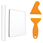 DIY Clay Pottery Crafts Kits, with Acrylic Rods Solid & Transparent Pressure Plate and Plastic Scraper Tool