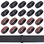 20Pcs 2 Colors Leather Belt Loop Ring