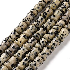 Natural Dalmatian Jasper  Beads Strands, Bamboo Stick