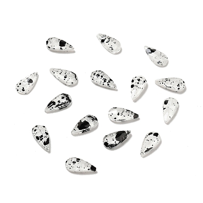 Spot Pattern Resin Cabochons, Nail Art Decoration Accessories, Teardrop