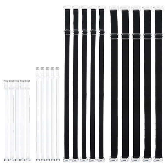 20 пары 4 модели силиконовые и термопластичные полиуретановые регулируемые бретельки для бюстгальтера, бретели для нижнего белья