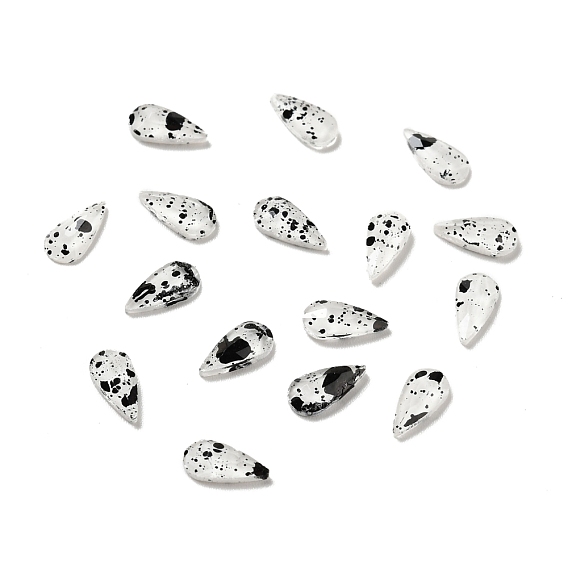 Spot Pattern Resin Cabochons, Nail Art Decoration Accessories, Teardrop