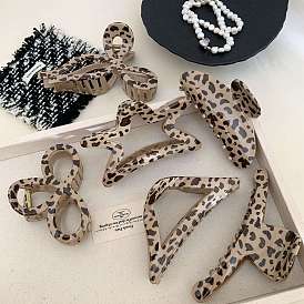 Plastique de pinces à cheveux griffes, accessoires de cheveux pour femmes filles, leopard