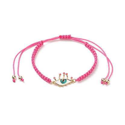 Pulsera de eslabones de ojo de latón para mujer