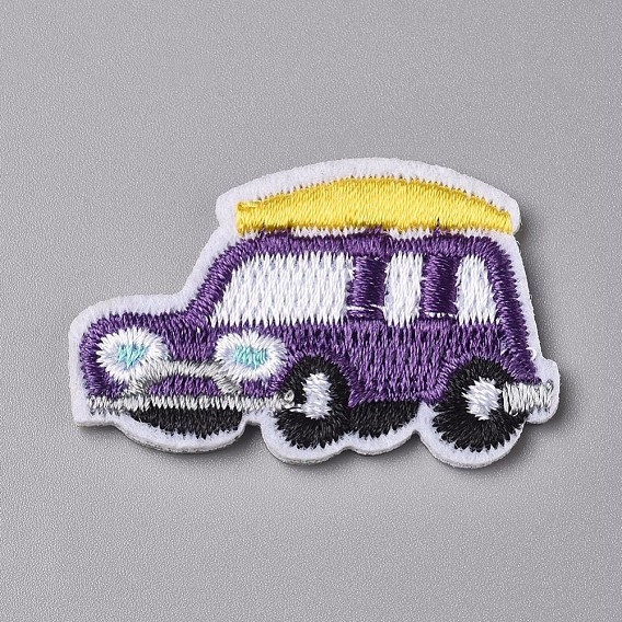 Computerized Embroidery Cloth Iron on/Sew on Patches, Costume Accessories, Appliques, for Backpacks, Clothes, Taxi