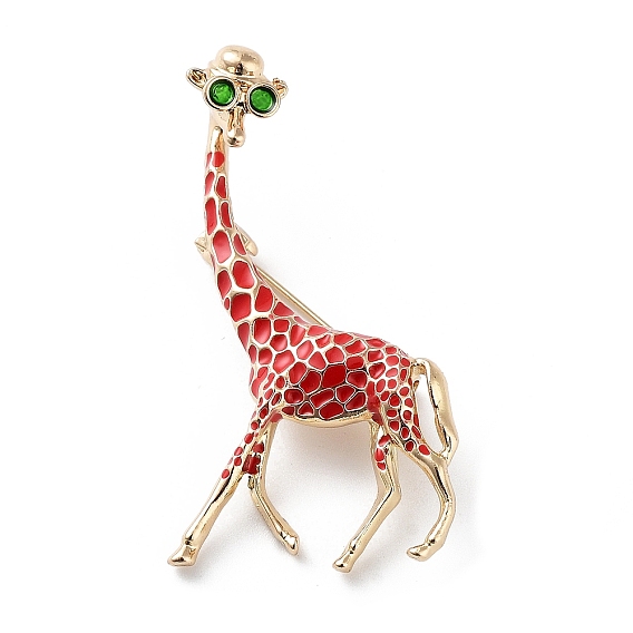 Giraffe Enamel Pins, Animal Alloy Brooch for Women, Golden