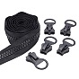 Nylon Closed-end Zipper and Resin Zipper Sliders Zipper Head