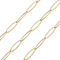 304 Stainless Steel Horse Eye Link Chains, Unwelded, with Spool