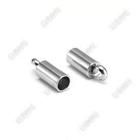 201 Stainless Steel Cord Ends, End Caps, Column