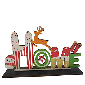 Word Home Wooden Display Decorations, for Christmas Party Gift Home Decoration
