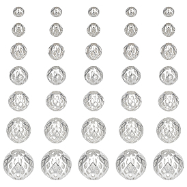 70 шт. 7 стили бусины фурнитура наборы для самостоятельного изготовления, включая латунные бусины, 304 из нержавеющей стали европейские шарики