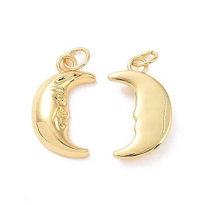 Подвески из латуни с луной, с прыжковых колец, без кадмия, без никеля и без свинца