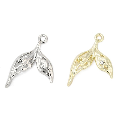 Сплава с стразами подвески, стойки покрытие, без кадмия, без никеля и без свинца, форма хвоста