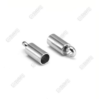 201 Stainless Steel Cord Ends, End Caps, Column