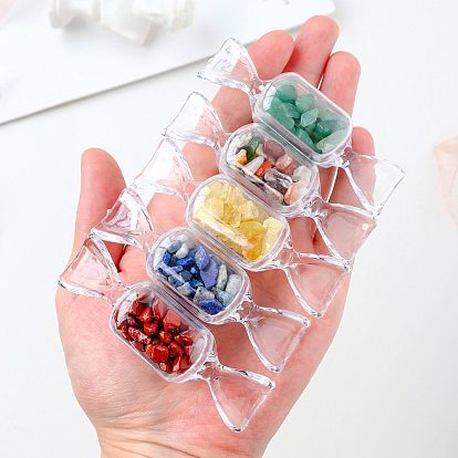 Необработанные натуральные драгоценные камни в пластиковых украшениях для коробок конфет, украшение из камня энергии Рейки