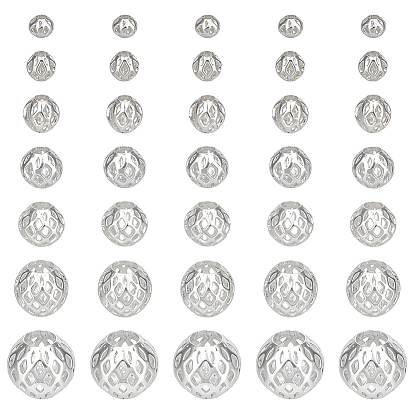 70 шт. 7 стили бусины фурнитура наборы для самостоятельного изготовления, включая латунные бусины, 304 из нержавеющей стали европейские шарики