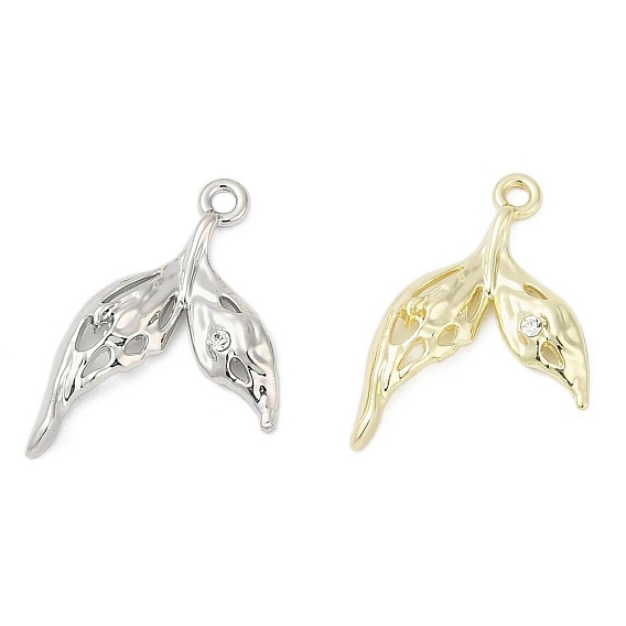 Сплава с стразами подвески, стойки покрытие, без кадмия, без никеля и без свинца, форма хвоста