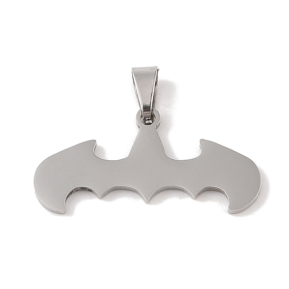 201 Stainless Steel Pendants, Bat Charm