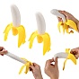 TPR Peeled Banana Stress Toy, Funny Fidget Sensory Toy, for Stress Anxiety Relief