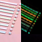 10 Colors Luminous Lucky Star Origami Paper, Folding Stripe Paper, Mixed Colors