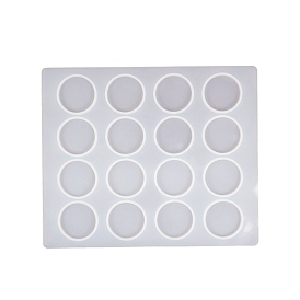 16-Cavity Food Grade Silicone Wax Seal Stamp pad/Melt Molds, for DIY Wax Crafting, Rectangle