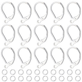 20шт 2 стиль латунные серьги с застежкой-молнией с петлей, с латунными соединительными кольцами с покрытием стойки 20шт.