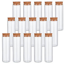 15шт. мини-бутылочки из высокопрочного боросиликатного стекла для шариков, бутылка желаний, с пробкой, колонка