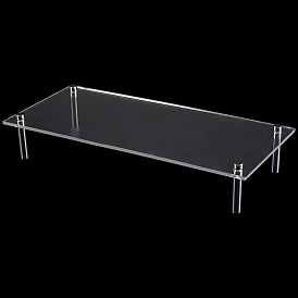 1 набор прозрачных акриловых держателей для кексов, акриловая витрина для десертов с баром из нержавеющей стали