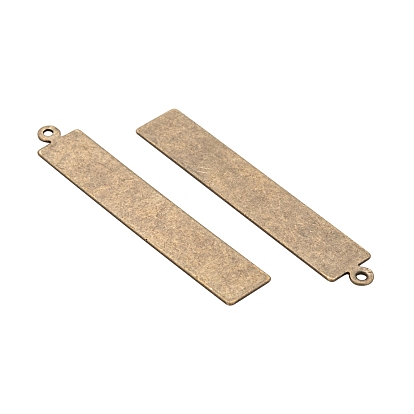 Metal Tags, Brass Stamping Blank Tag Pendants, Rectangle
