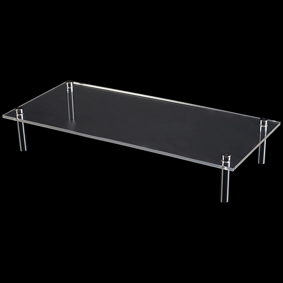 1 набор прозрачных акриловых держателей для кексов, акриловая витрина для десертов с баром из нержавеющей стали