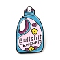 Alloy Enamel Brooches, Enamel Pin, with Butterfly Clutches, Laundry Detergent with Word Bullshit Remover, Electrophoresis Black