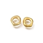 Brass Beads, Polygon, Rack Plating, Long-Lasting Plated