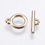 Латуни Переключить застежками, кольцо, долговечный, реальный 18 k позолоченный, без никеля , кольцо