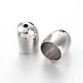 Латуни мозг заканчивается, Торцевые крышки, колонка, 9x8 мм, отверстия: 1 мм, внутренний: 6.5 мм