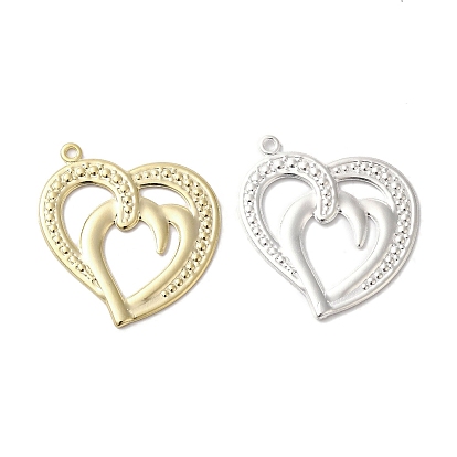 Латуни кулон, без свинца и без кадмия, сердце