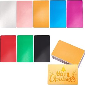 Алюминиевые бланки, для лазерной гравировки визитных карточек на заказ