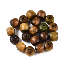 Natural SabdalWood Beads, Dyed, Column