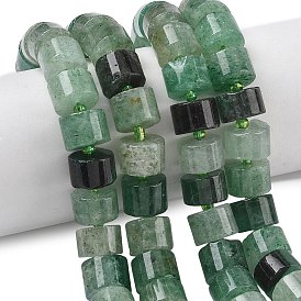 Натуральный зеленый клубника кварц бисер нити, диск, Heishi бусы, с бисером