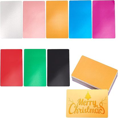 Алюминиевые бланки, для лазерной гравировки визитных карточек на заказ