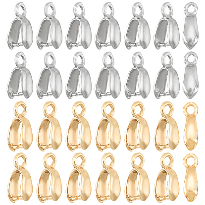 40шт 2 стиль латунные зажимные скобы, без никеля 