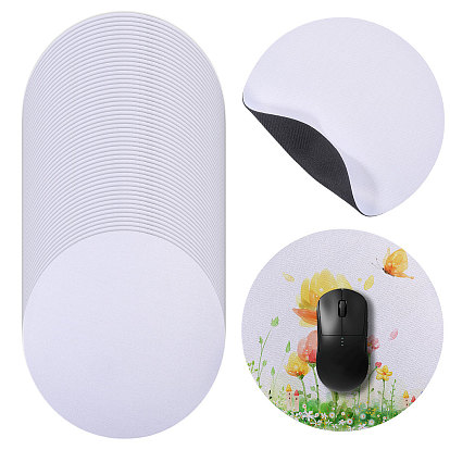 Силикон с тканевым ковриком для мыши, коврик для мыши, плоско-круглые