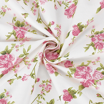 2m Tela de algodón con estampado floral, Ropa y Accesorios