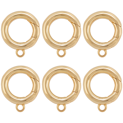 6шт. латунные пружинные замки, кольцо