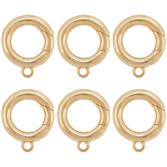 6шт. латунные пружинные замки, кольцо