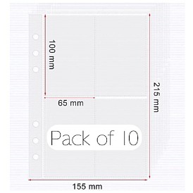 ПВХ пластик 4 карманный держатель для карт, страницы для замены переплета, прямоугольные