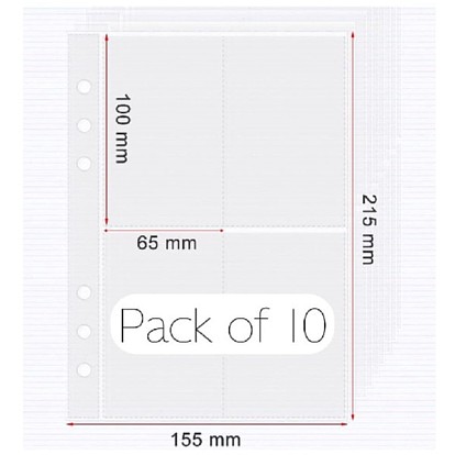 ПВХ пластик 4 карманный держатель для карт, страницы для замены переплета, прямоугольные